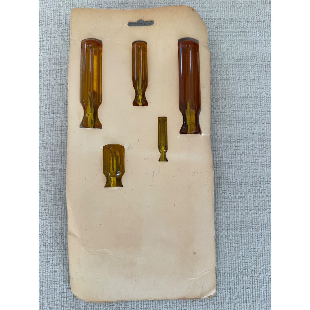 Vintage‎ New Great Neck 6 Piece Screwdriver Set Made in the USA Deadstock - Picture 4 of 5